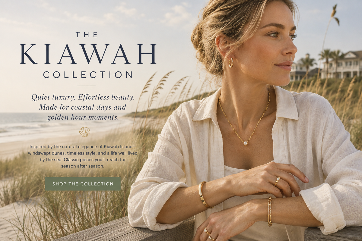 The Kiawah Collection by Waverly James, inspired by quiet coastal luxury and Kiawah Island dunes