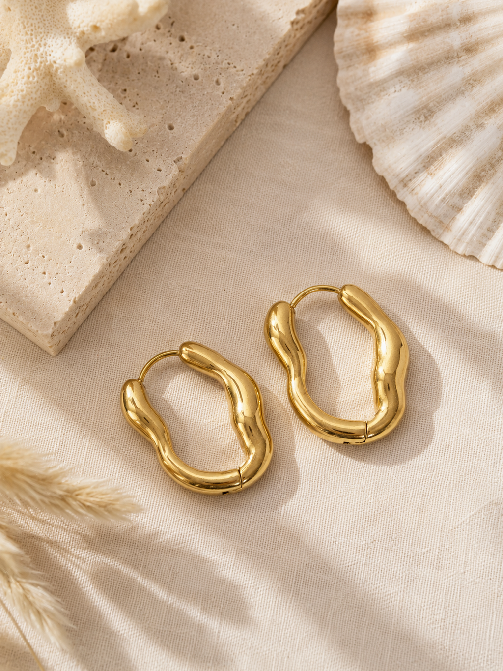 The Tybee Hoop Earrings by Waverly James