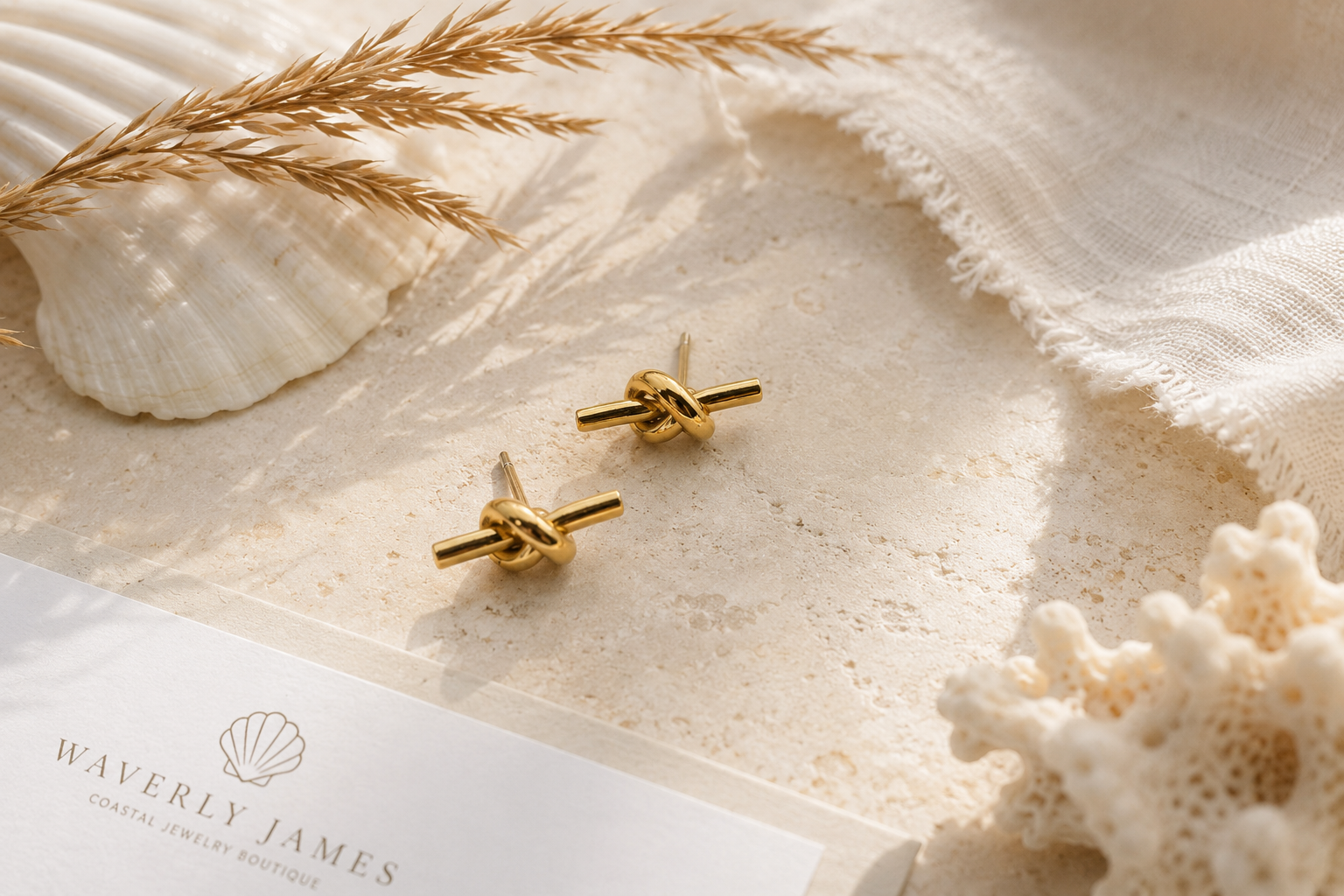 The Tybee Knot Studs by Waverly James