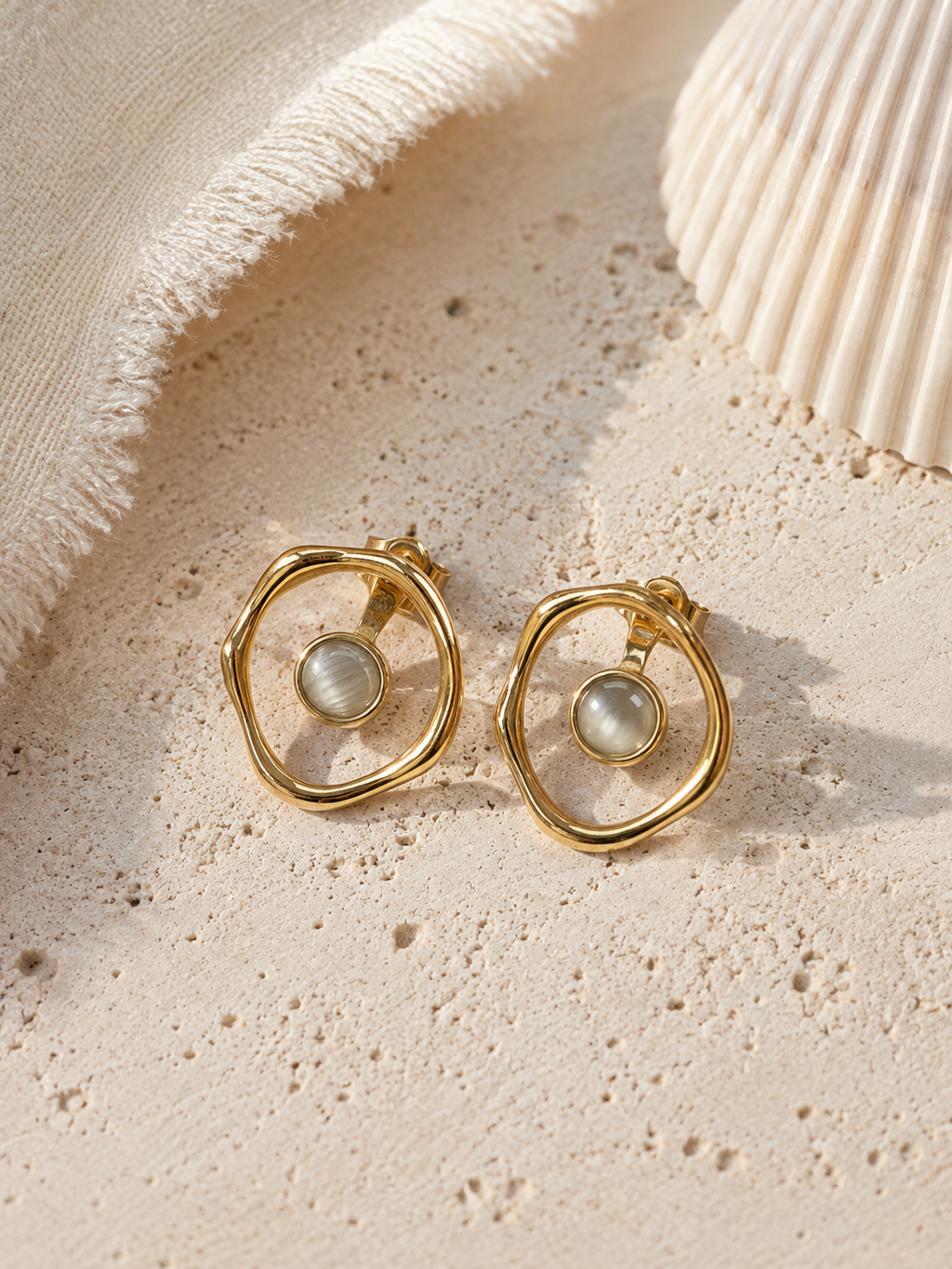 The Moonstone Cove Earrings by Waverly James