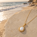 The Sand Dollar Pearl Necklace by Waverly James