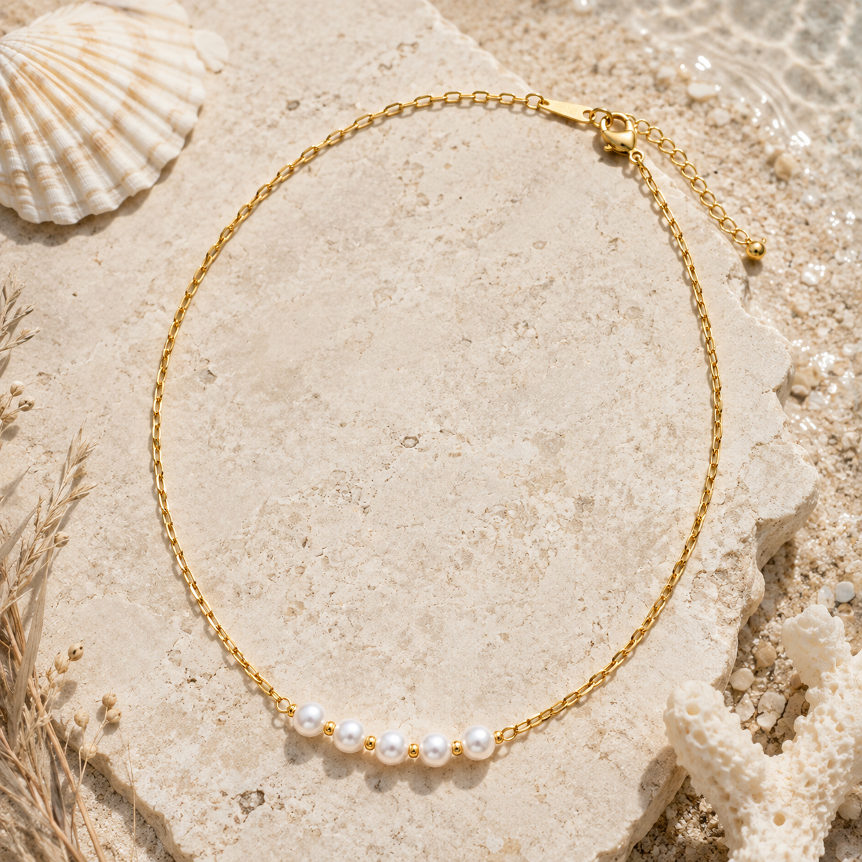 The Seabrook Five Pearl Necklace by Waverly James